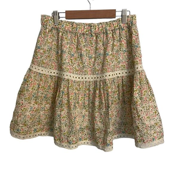 Jennifer & Grace Teacup Cotton Floral Mini Skirt Size Small NWT - Picture 5 of 8